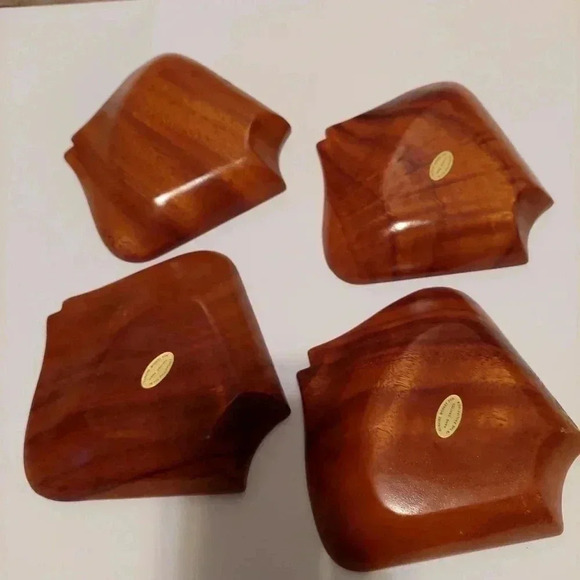 Set of 4 Monkey Pod Fish Bowls - Picture 4 of 6